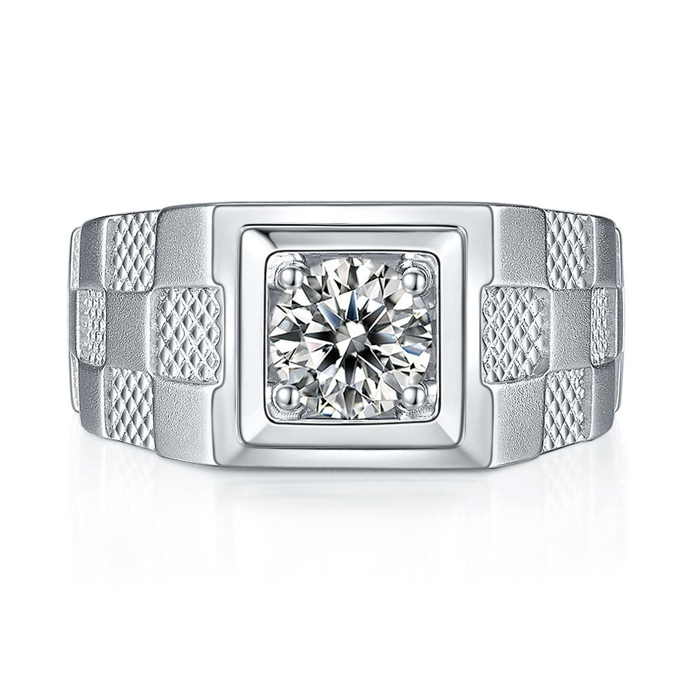 Men's Moissanite Diamond Ring