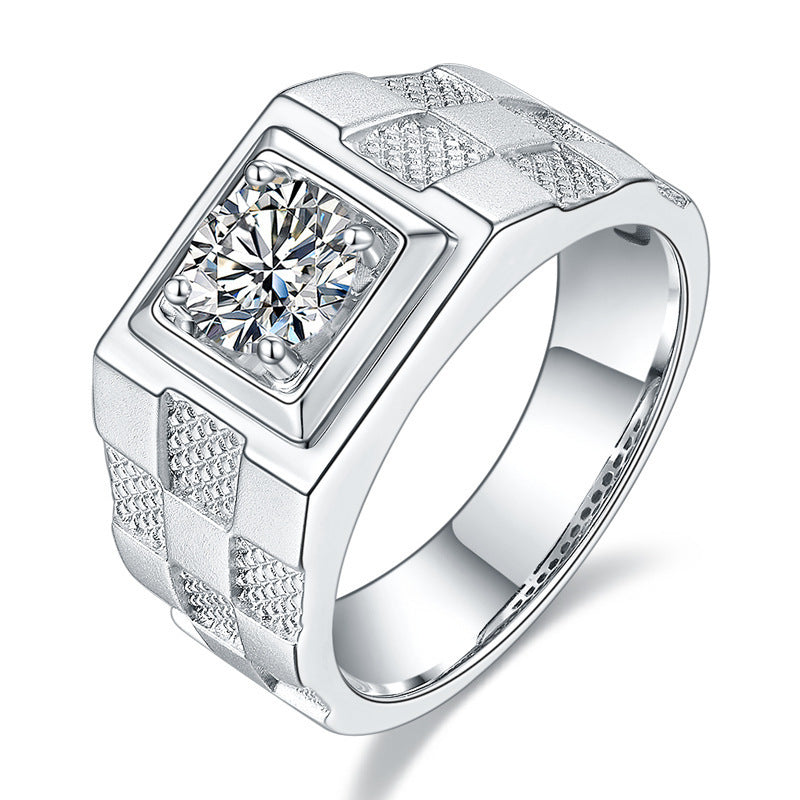 Men's Moissanite Diamond Ring