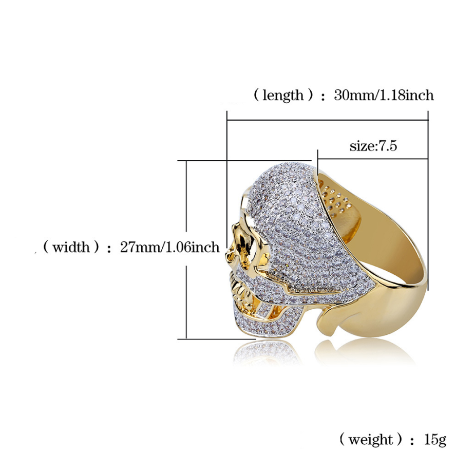 Men's Retro Skull Domineering Ring