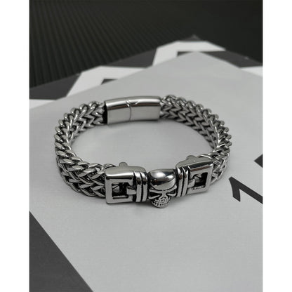 Men's Retro Hip Hop Titanium Bracelet