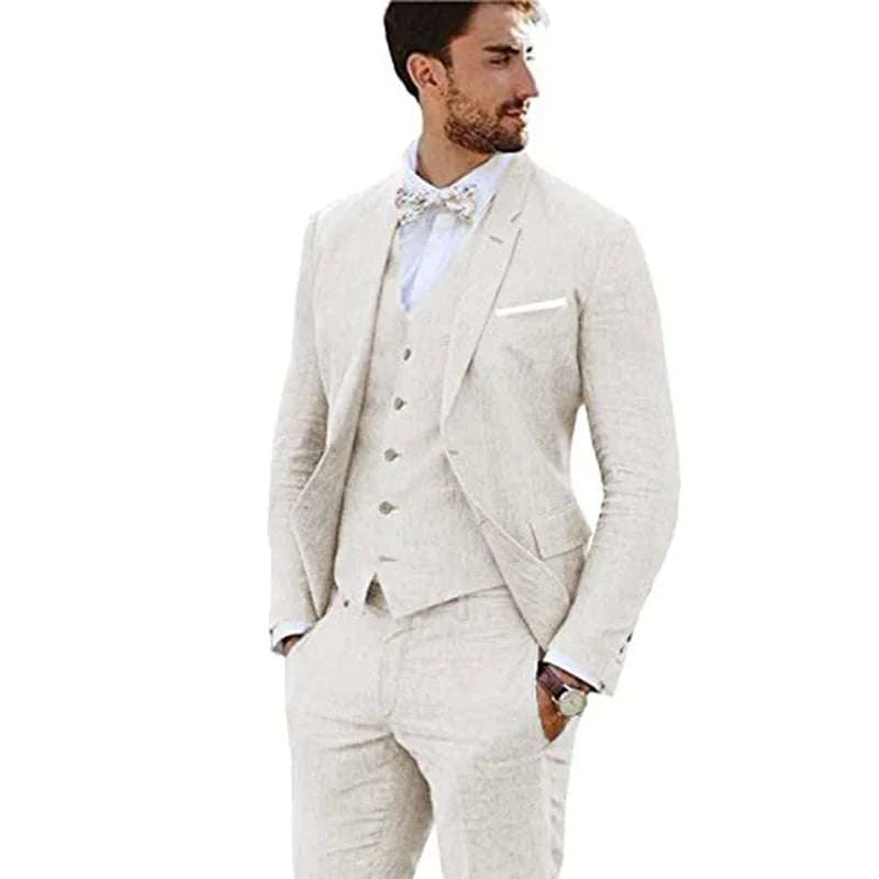 Men's 3-Piece Linen Suit Koala Sydney 