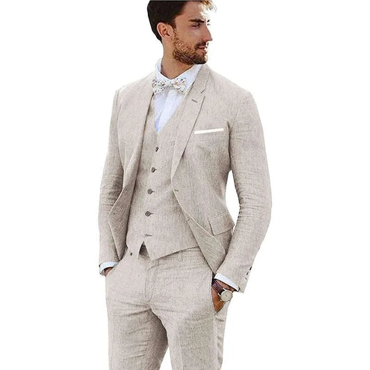 Men's 3-Piece Linen Suit Koala Sydney 