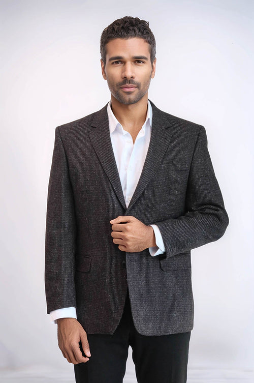 4 Drop Regular Cut Anthracite Men Blazer - Wessi