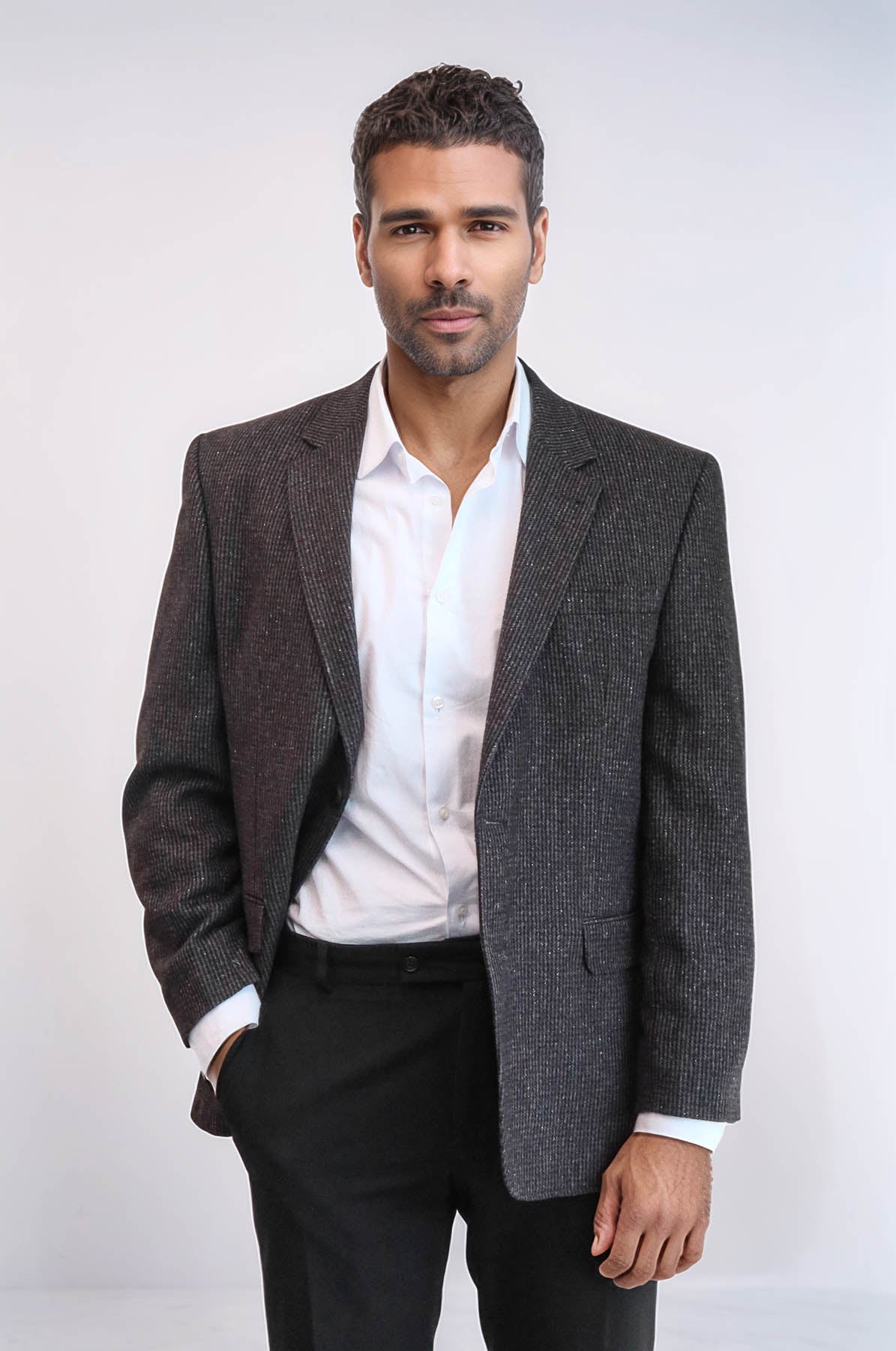 4 Drop Regular Cut Anthracite Men Blazer - Wessi