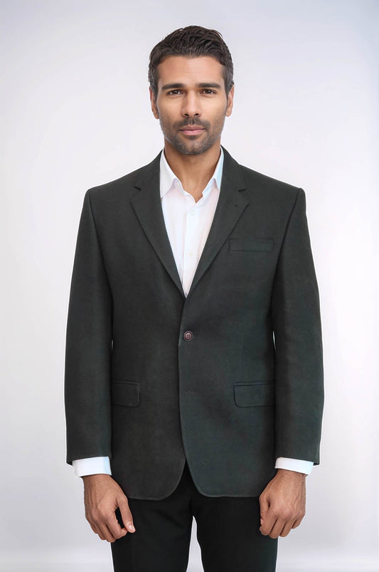 4 Drop Cachet Dark Green Men Blazer - Wessi