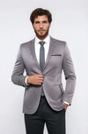 Grey Blazer With Patch Pockets | Wessi