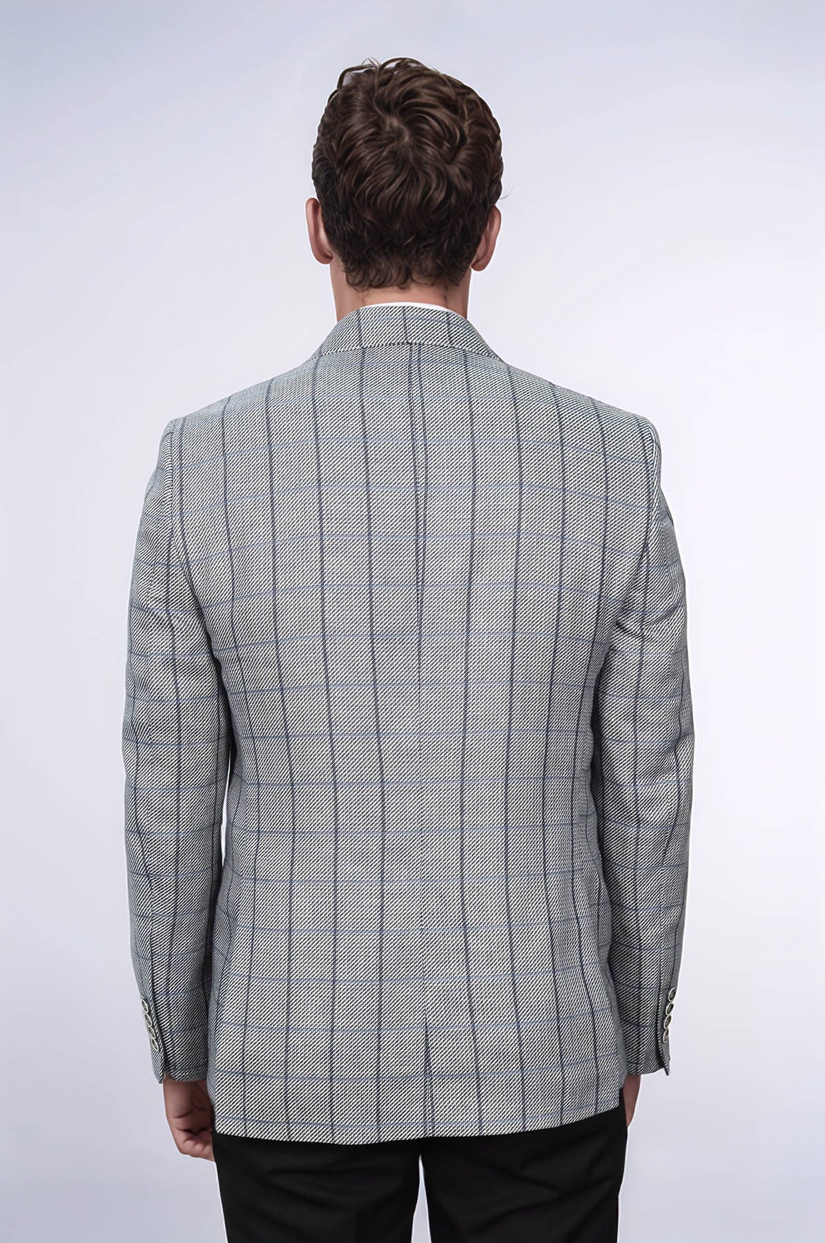 Single Button Pointed Collar Blazer - Wessi