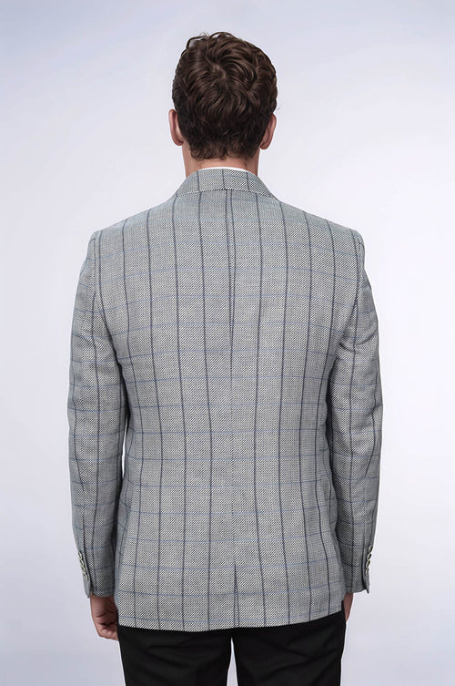Single Button Pointed Collar Blazer - Wessi