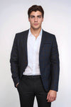 Plaid Brown Jacket with Handkerchief - Wessi