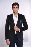 Bag Pocket Rigging Velvet Black Jacket-Wessi