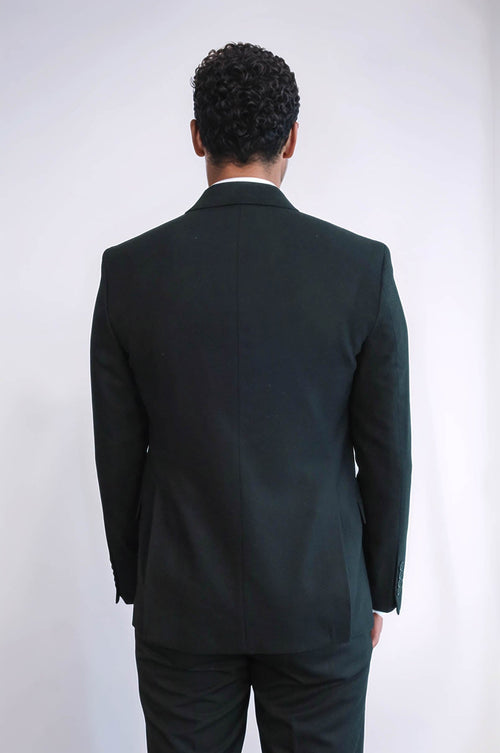 Plain Slim Fit Sport Black Men Blazer - Wessi
