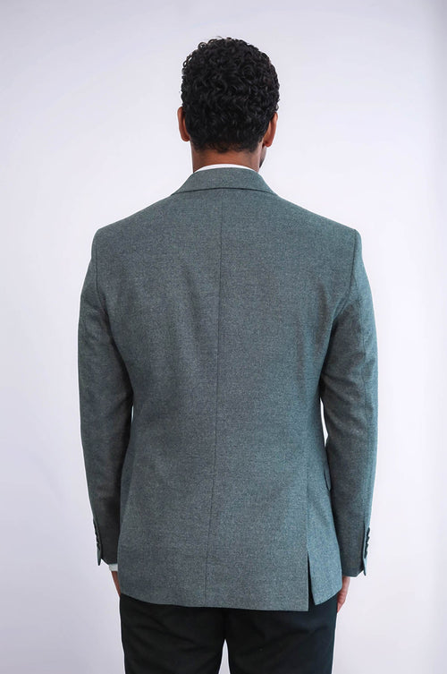 Plain Slim Fit Sport Grey Men Blazer - Wessi