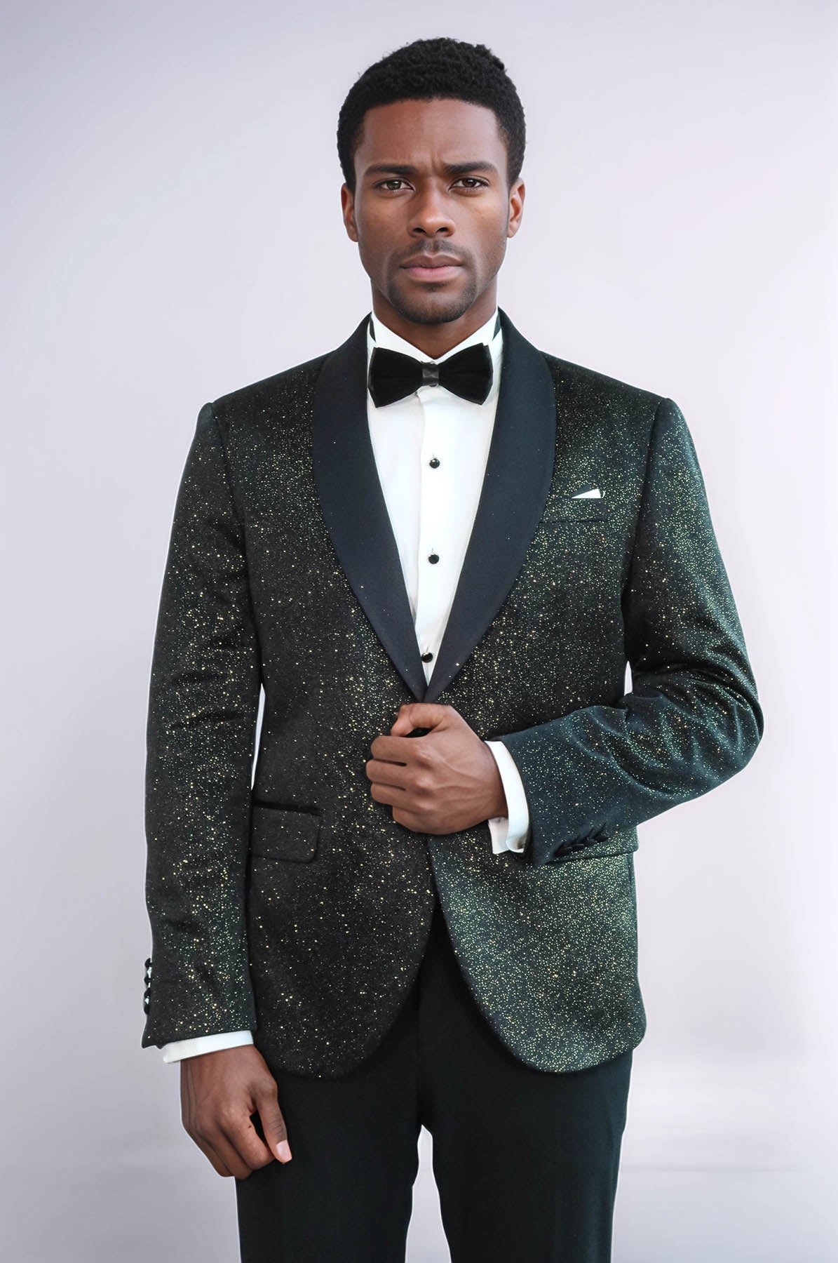 Shawl Lapel Slim Fit Blazer Men Prom Blazer - Wessi