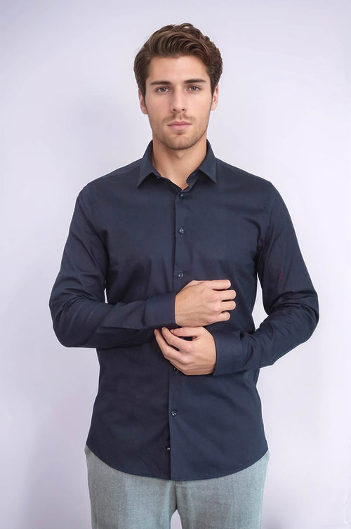 Navy Blue Men's Shirt | Wessi