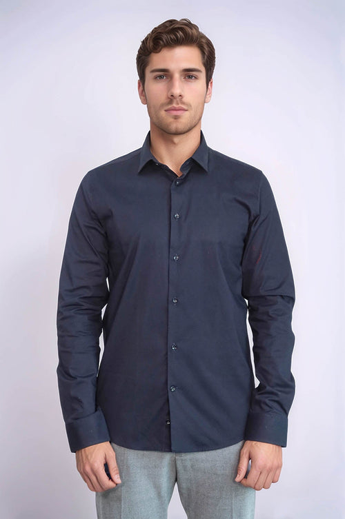 Navy Blue Men's Shirt | Wessi