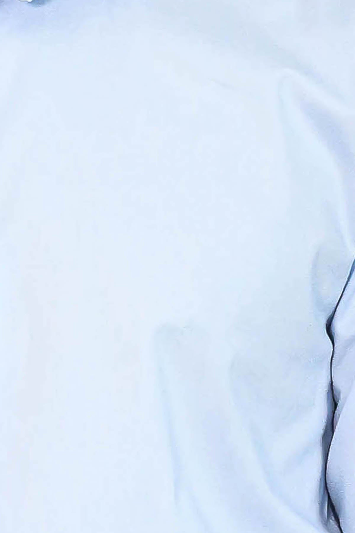Sky Blue Slim-Fit Long Sleeve Shirt - Wessi