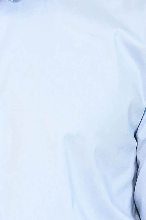 Sky Blue Slim-Fit Long Sleeve Shirt - Wessi