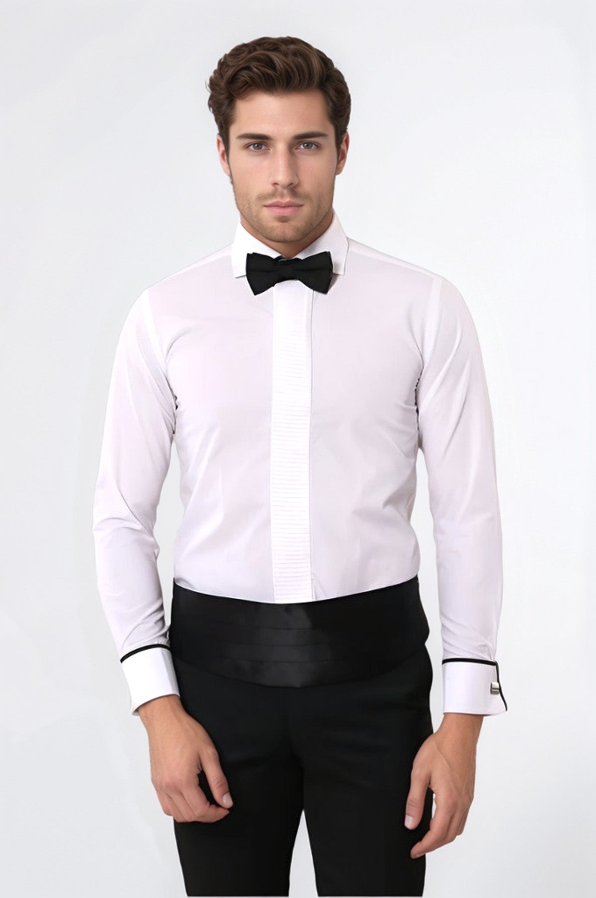 White Tuxedo Shirt | Wessi