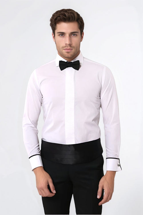 White Tuxedo Shirt | Wessi