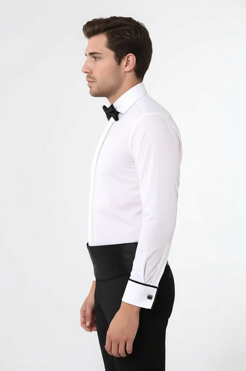 White Tuxedo Shirt | Wessi