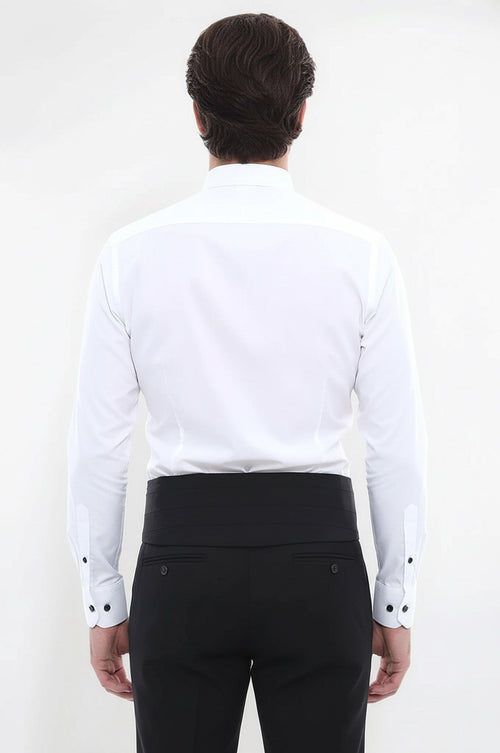 Cream Tuxedo Shirt - Wessi