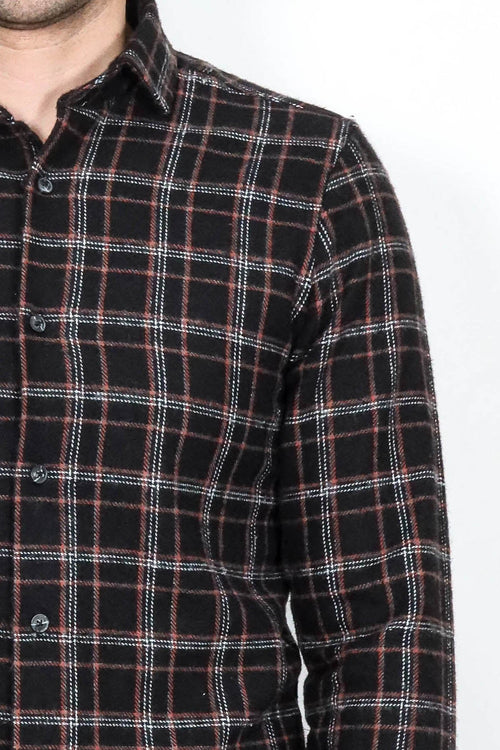 Plaid Black Men Lumberjack Shirt - Wessi