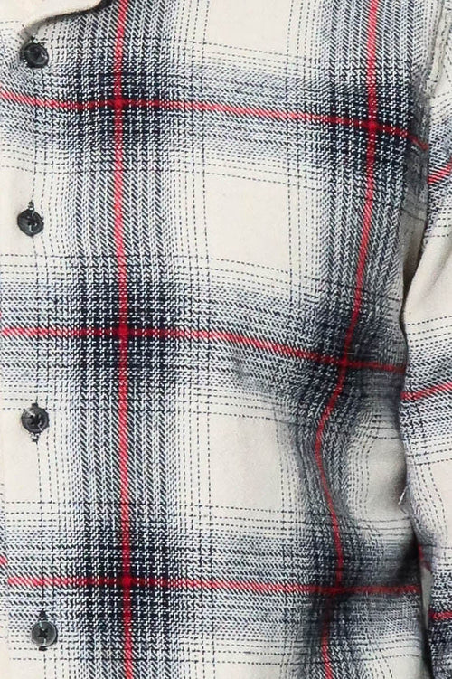 Thick Checked Grey Men Lumberjack Shirt - Wessi