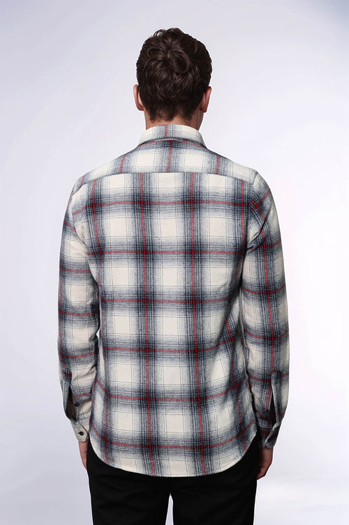 Thick Checked Grey Men Lumberjack Shirt - Wessi
