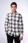 Thick Checked Grey Men Lumberjack Shirt - Wessi