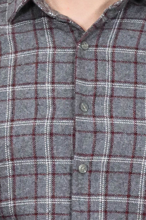 Checked Grey Men Lumberjack Shirt - Wessi