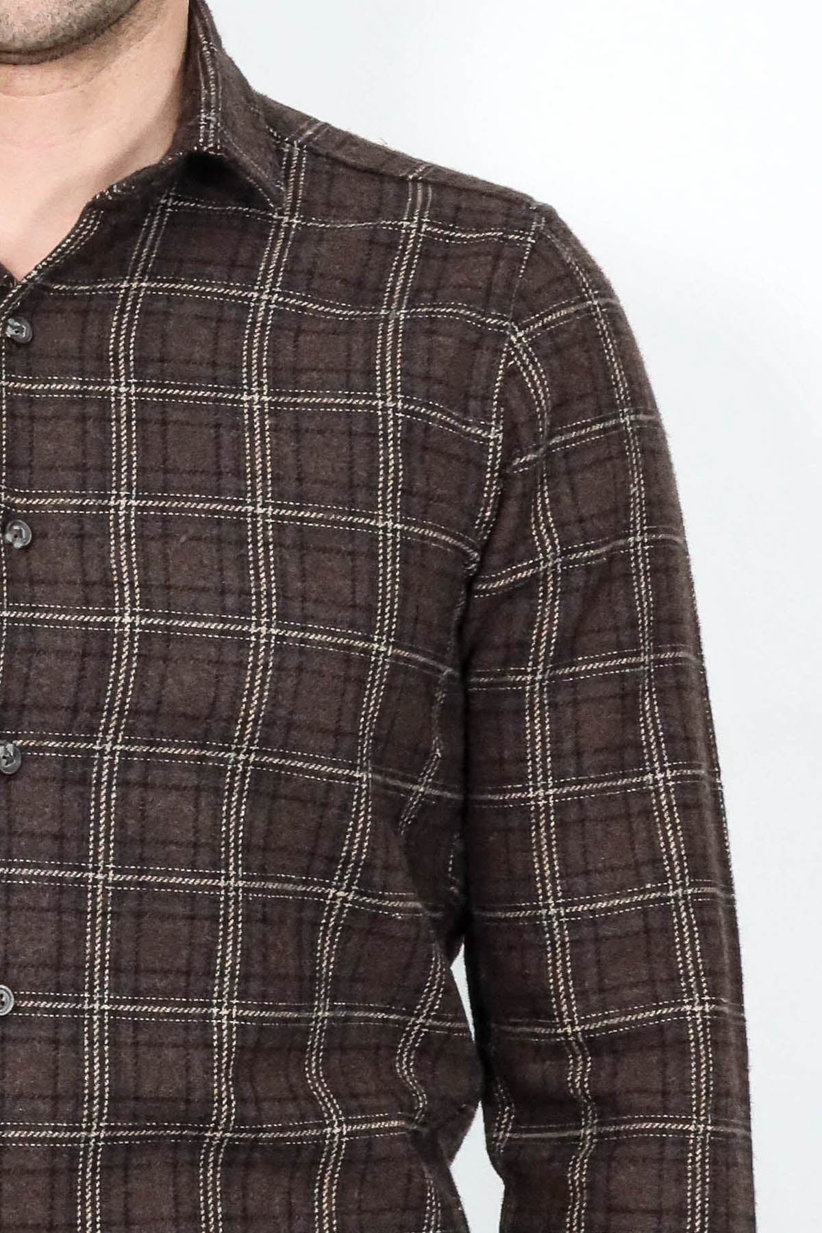 Checked Brown Men Lumberjack Shirt - Wessi