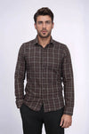 Checked Brown Men Lumberjack Shirt - Wessi