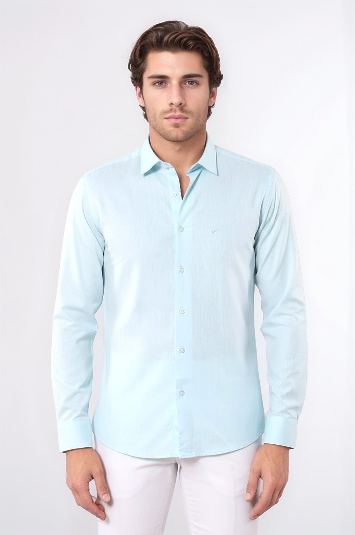Oxford Patterned Green Shirt - Wessi