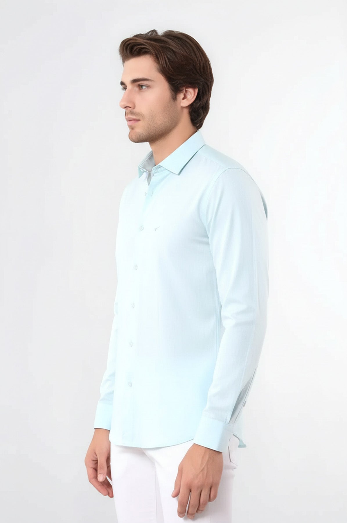 Oxford Patterned Green Shirt - Wessi