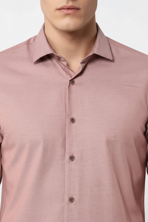 Dot Patterned Brown Shirt | Wessi - Wessi