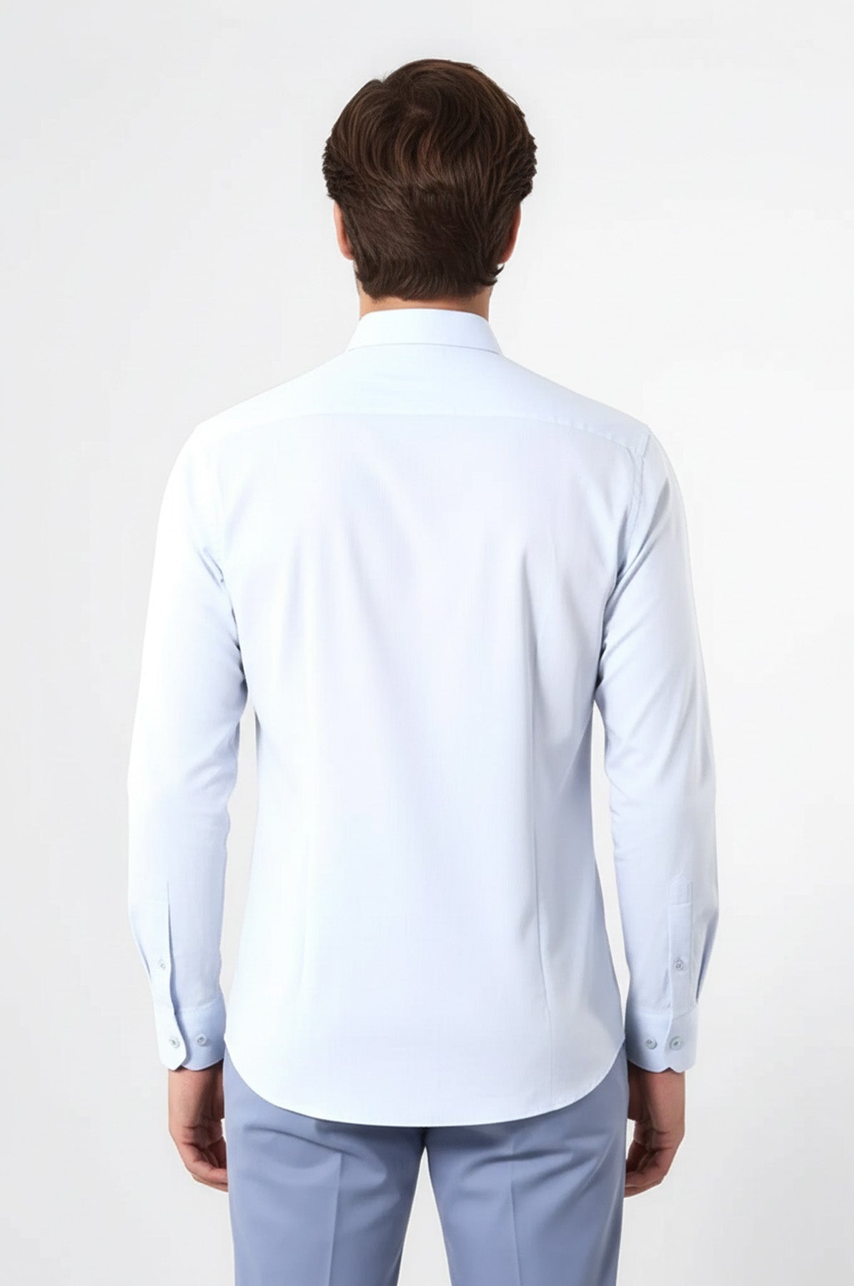 Blue Patterned Slim Fit Shirt - Wessi