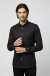 Green Self Patterned Slimfit Shirt - Wessi