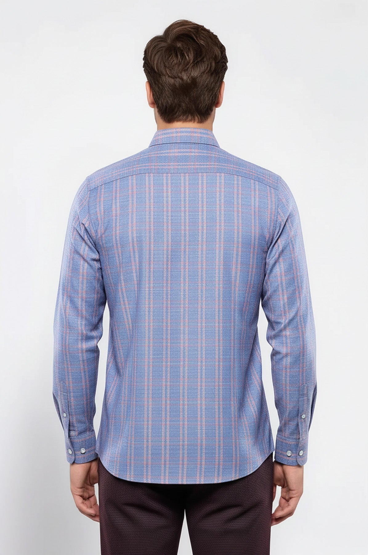 Casual Plaid Blue Shirt | Wessi