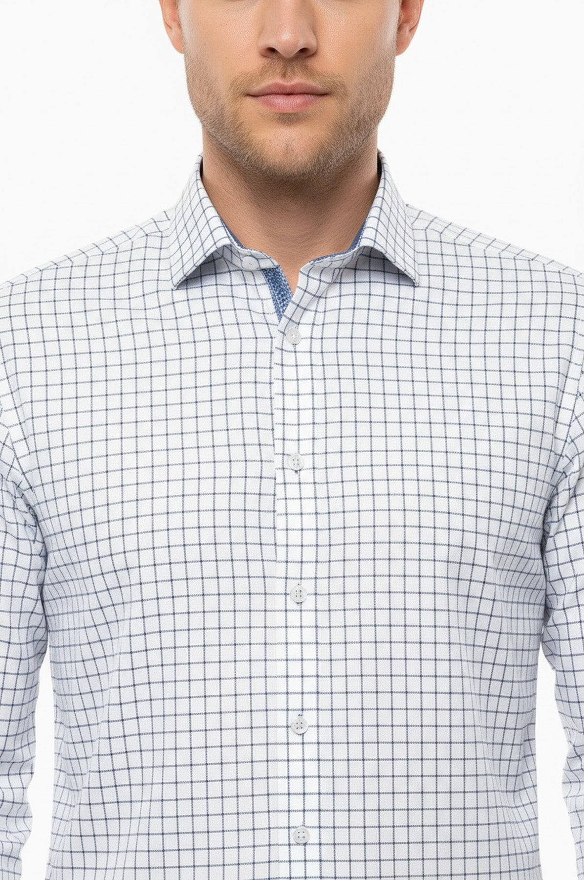 Plaid Blue Men's Shirt | Wessi