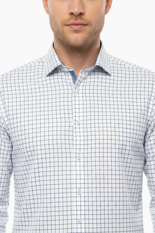 Plaid Blue Men's Shirt | Wessi