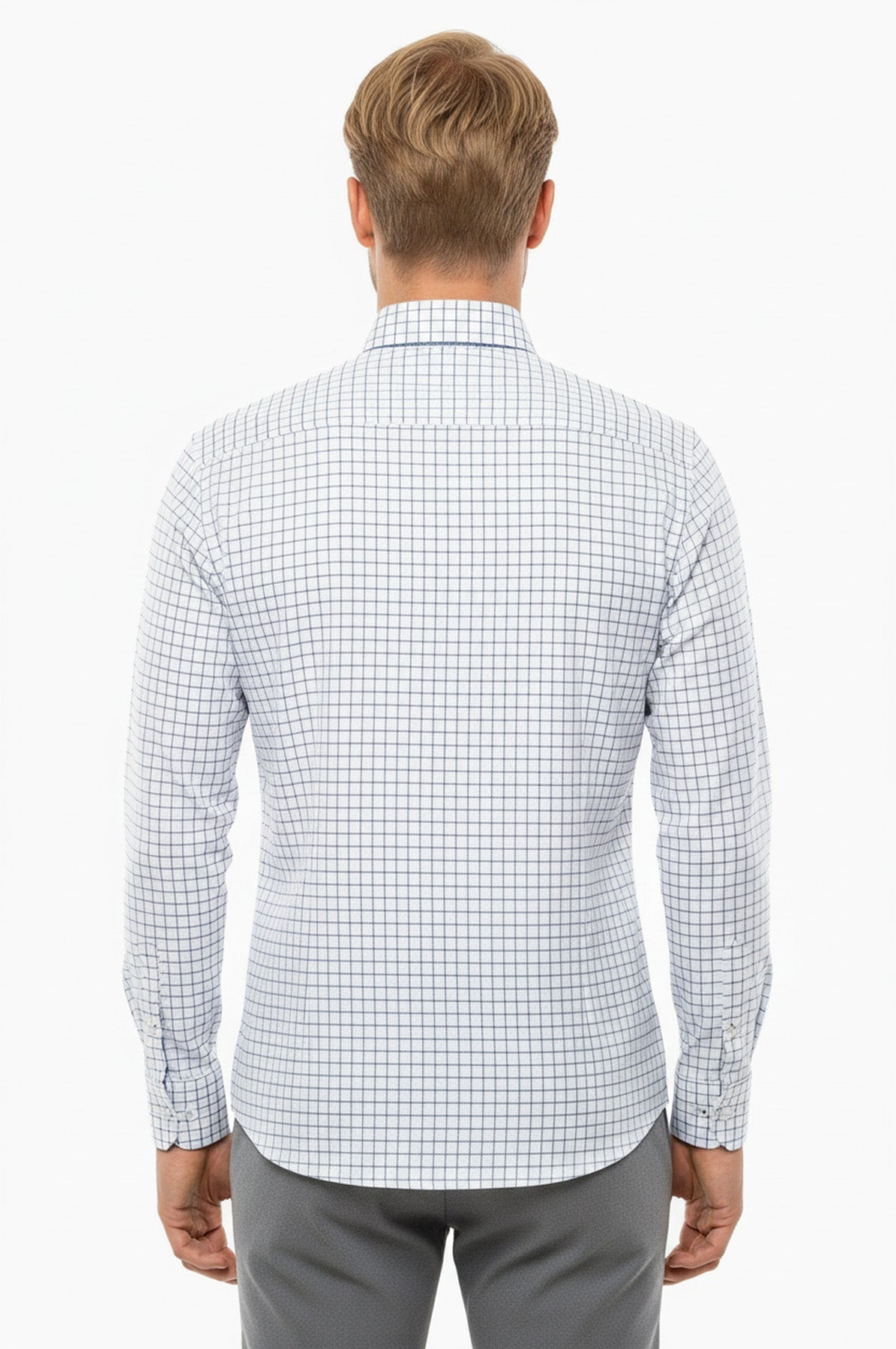 Plaid Blue Men's Shirt | Wessi