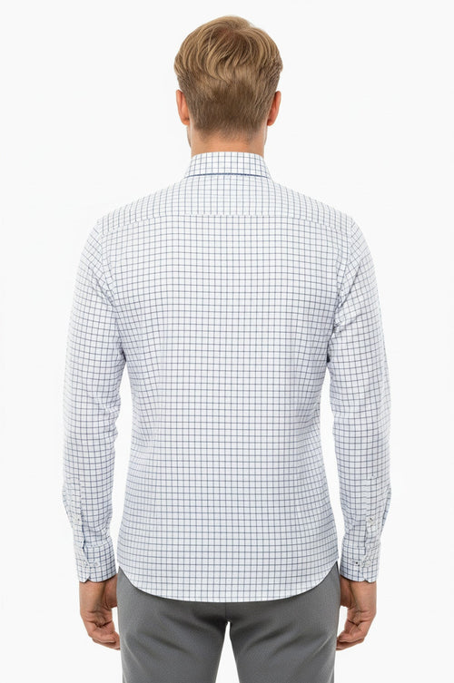 Plaid Blue Men's Shirt | Wessi