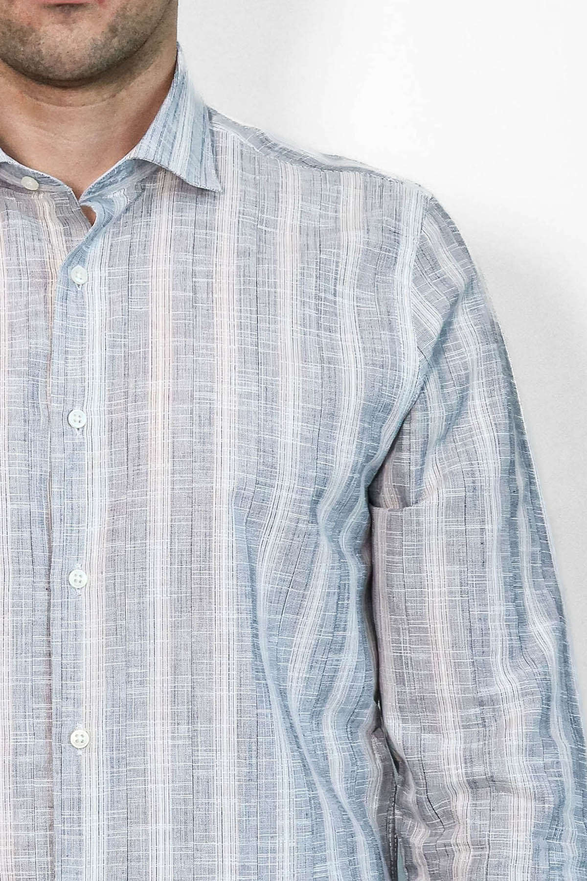 Striped Blue Men's Shirt | Wessi