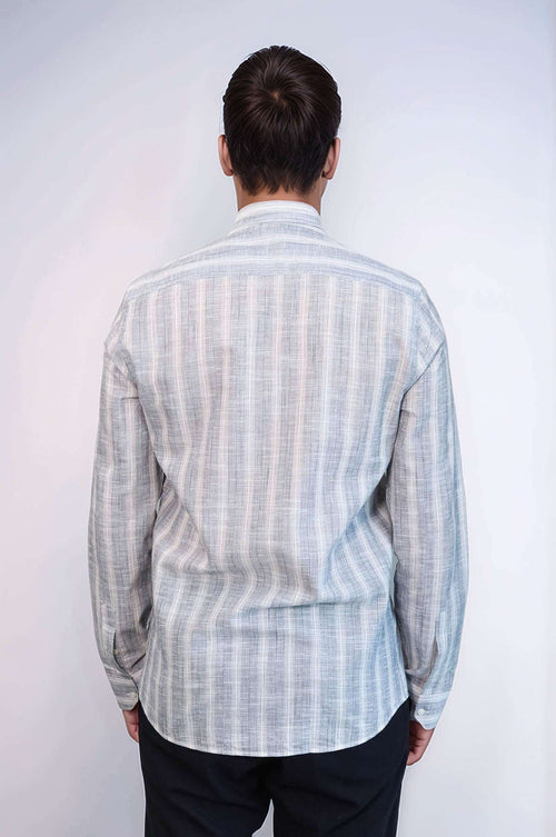 Striped Blue Men's Shirt | Wessi