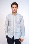 Striped Blue Men's Shirt | Wessi