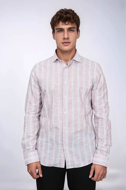 Light Red Checked Shirt - Wessi