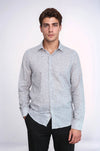 Plaid Slim Fit Black Men Shirt - Wessi