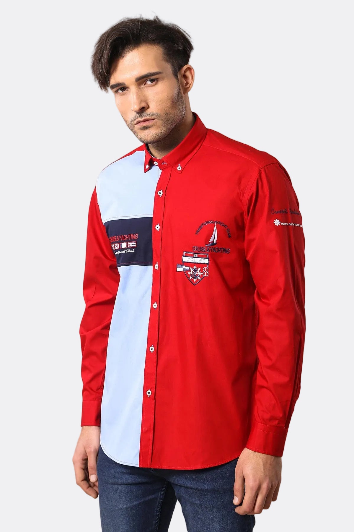 Cruise Yachting Crested Red-White Shirt-Wessi