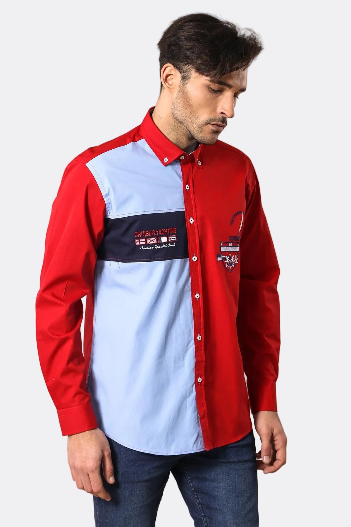 Cruise Yachting Crested Red-White Shirt-Wessi
