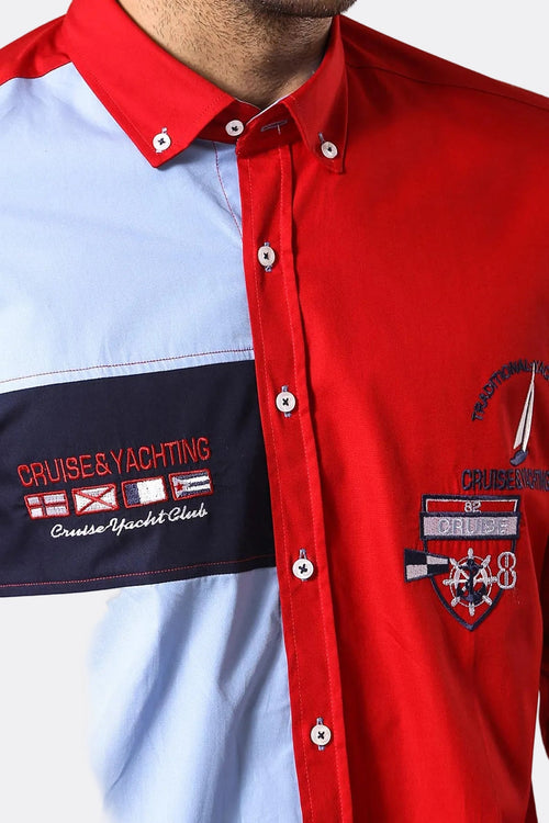 Cruise Yachting Crested Red-White Shirt-Wessi